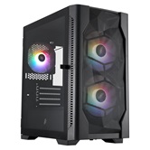 Корпус 1STPLAYER DK D4-M FRGB Black / mATX / 2x140mm & 1x120mm FRGB fans / D4-M-BK-2F1P-1F1