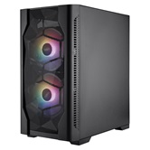 Корпус 1STPLAYER DK D4-M FRGB Black / mATX / 2x140mm & 1x120mm FRGB fans / D4-M-BK-2F1P-1F1