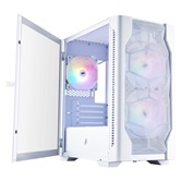 Корпус 1STPLAYER DK D4-M FRGB White / mATX / 2x140mm & 1x120mm FRGB fans / D4-M-WH-2F1P-W-1F1-W