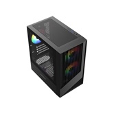 Корпус Powercase Mistral Micro A12B, Tempered Glass, 3x120mm FRGB fan, чёрный, mATX  (CMMA12B-L3)