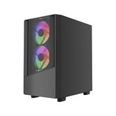 Корпус Powercase Mistral Micro A15B, Tempered Glass, 3x120mm FRGB fan, чёрный, mATX  (CMMA15B-L3)