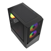 Корпус Powercase Mistral Micro A15B, Tempered Glass, 3x120mm FRGB fan, чёрный, mATX  (CMMA15B-L3)