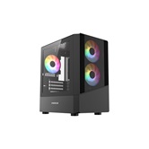 Корпус Powercase Mistral Micro A15B, Tempered Glass, 3x120mm FRGB fan, чёрный, mATX  (CMMA15B-L3)