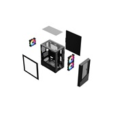 Корпус Powercase Mistral Micro A15B, Tempered Glass, 3x120mm FRGB fan, чёрный, mATX  (CMMA15B-L3)