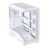 Корпус 1STPLAYER GM7 ARGB White / ATX / 4x120mm ARGB fans / GM7-WH-3FN7R-W-1FN7-W