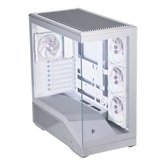 Корпус 1STPLAYER GM7 ARGB Silver / ATX / 4x120mm ARGB fans / GM7-SV-3FN7R-W-1FN7-W