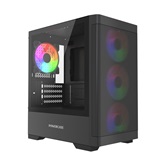 Корпус Powercase Mistral Micro A13B, Tempered Glass, 4x120mm FRGB fan, чёрный, mATX  (CMMA13B-L4)
