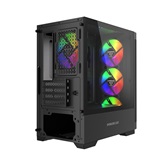 Корпус Powercase Mistral Micro A13B, Tempered Glass, 4x120mm FRGB fan, чёрный, mATX  (CMMA13B-L4)