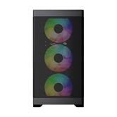 Корпус Powercase Mistral Micro A13B, Tempered Glass, 4x120mm FRGB fan, чёрный, mATX  (CMMA13B-L4)