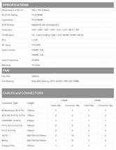 Блок питания XPG CYBERCORE II 1000 Platinum  (ATX 3.0 1000W, Full Modular, PWM 120mm NIDEC  fan, 80+ Platinum, all Japanese capasitors) RET