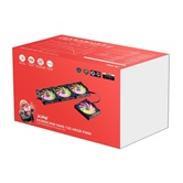 Комплект вентиляторов 4шт XPG HURRICANE MAG 120 ARGB PWM ( прямой и реверсный режим) black RET