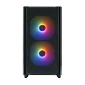 Корпус XASTRA  A400M 3FRGB Black mATX/Mesh /Screwless TG+Mesh/2x140mm+1x120mm FC FRGB fans/ A400M-2FC14F-1FC12F