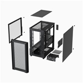 Корпус XASTRA  A400M 3FRGB Black mATX/Mesh /Screwless TG+Mesh/2x140mm+1x120mm FC FRGB fans/ A400M-2FC14F-1FC12F