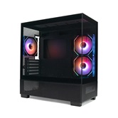 Корпус XASTRA Q500M 3ARGB-C10 Black mATX/Aquarium/Screewless/ 3x120mm ARGB PWM FM fans/Argb+PWM HUB 10port/ Q500M-3FM12A-C10