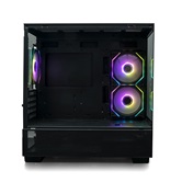 Корпус XASTRA Q500M 3ARGB-C10 Black mATX/Aquarium/Screewless/ 3x120mm ARGB PWM FM fans/Argb+PWM HUB 10port/ Q500M-3FM12A-C10