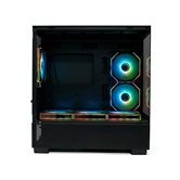 Корпус XASTRA Q500M 6ARGB-C10-UC Black mATX/Aquarium/Screewless/ 6x120mm ARGB PWM FM fans/Argb+PWM HUB 10port/ Type-C/ Q500M-6FM12A-C10-UC