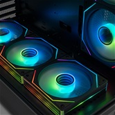 Корпус XASTRA Q500M 6ARGB-C10-UC Black mATX/Aquarium/Screewless/ 6x120mm ARGB PWM FM fans/Argb+PWM HUB 10port/ Type-C/ Q500M-6FM12A-C10-UC