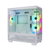 Корпус XASTRA Q500M 3ARGB-C10 White mATX/Aquarium/Screewless/ 3x120mm ARGB PWM FM fans/Argb+PWM HUB 10port/ Q500M-3FM12A-C10-WH