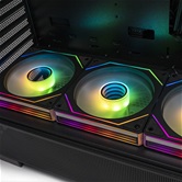 Корпус XASTRA Q500 6ARGB-C10-UC Black ATX/Aquarium/Screewless/ 6x120mm ARGB PWM FM fans/Argb+PWM HUB 10port/ Type-C/ Q500-6FM12A-C10-UC