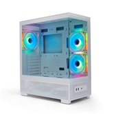 Корпус XASTRA Q500 3ARGB-C10 White ATX/Aquarium/Screewless/ 3x120mm ARGB PWM FM fans/Argb+PWM HUB 10port/ Q500-3FM12A-C10-WH
