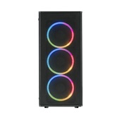 Корпус XASTRA  A300 4FRGB  Black ATX/Mesh/ full-size TG / 4x120mm FR120-FRGB fans/ A300-4FR12F