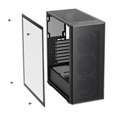 Корпус XASTRA  A300 4FRGB  Black ATX/Mesh/ full-size TG / 4x120mm FR120-FRGB fans/ A300-4FR12F