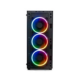 Корпус XASTRA  A300 4FRGB  Black ATX/Mesh/ full-size TG / 4x120mm FR120-FRGB fans/ A300-4FR12F