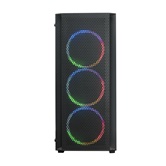 Корпус XASTRA  A311 4FRGB  Black ATX/Mesh/ full-size TG / 4x120mm FR120-FRGB fans/ A311-4FR12F