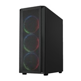 Корпус XASTRA  A311 4FRGB  Black ATX/Mesh/ full-size TG / 4x120mm FR120-FRGB fans/ A311-4FR12F
