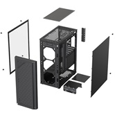 Корпус XASTRA  A311 4FRGB  Black ATX/Mesh/ full-size TG / 4x120mm FR120-FRGB fans/ A311-4FR12F