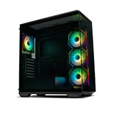 Корпус XASTRA Q600 4ARGB-C10 Black ATX/Aquarium/Screewless/3x120mm ARGB PWM FM fans/Argb+PWM HUB 10port/ Q600-4FM12A-C10