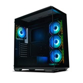 Корпус XASTRA Q600 4ARGB-C10 Black ATX/Aquarium/Screewless/3x120mm ARGB PWM FM fans/Argb+PWM HUB 10port/ Q600-4FM12A-C10