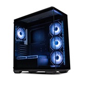 Корпус XASTRA Q600 6ARGB-C10 Black ATX/Aquarium/Screewless/6x120mm ARGB PWM FM fans/Argb+PWM HUB 10port/ Q600-6FM12A-C10