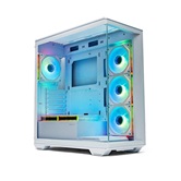 Корпус XASTRA Q600 6ARGB-C10-WH White ATX/Aquarium/Screewless/6x120mm ARGB PWM FM fans/Argb+PWM HUB 10port/ Q600-6FM12A-C10-WH