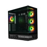 Корпус XASTRA Q700 4ARGB-C10-UC Black ATX/Aquarium/Screewless/4x120mm ARGB PWM mirror fans/Argb+PWM HUB 10port/Type C Q700-4FM12A-C10-UC