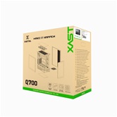 Корпус XASTRA Q700 4ARGB-C10-UC Black ATX/Aquarium/Screewless/4x120mm ARGB PWM mirror fans/Argb+PWM HUB 10port/Type C Q700-4FM12A-C10-UC