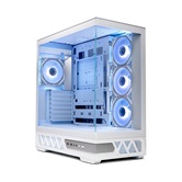 Корпус XASTRA Q700 4ARGB-C10-UC White ATX/Aquarium/Screewless/4x120mm ARGB PWM mirror fans/Argb+PWM HUB 10port/Type C Q700-4FM12A-C10-UC-WH