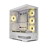 Корпус XASTRA Q700 7ARGB-C10-UC White ATX/Aquarium/Screewless/7x120mm ARGB PWM mirror fans/Argb+PWM HUB 10port/Type C Q700-7FM12A-C10-UC-WH