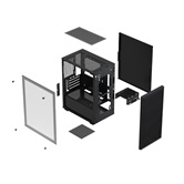 Корпус XASTRA  A307M 3BK Black mATX/Mesh/ tempered glass / 3x120mm PWM FC black fans/ A307M-3FC12BK