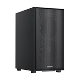 Корпус XASTRA  A307M 2BK SI Black mATX/Mesh/Metal left panel / 2x120mm PWM FC black fans/ A307M-2FC12BK-SI