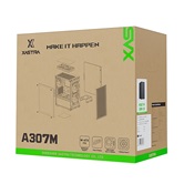 Корпус XASTRA  A307M 2BK SI Black mATX/Mesh/Metal left panel / 2x120mm PWM FC black fans/ A307M-2FC12BK-SI