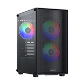 Корпус XASTRA  A307M 3FRGB Black mATX/Mesh/ tempered glass / 3x 120mm FC120 FRGB fans/ A307M-3FC12F