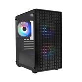 Корпус XASTRA  A306M 3FRGB Black mATX/Mesh/ tempered glass / 3x 120mm FC120 FRGB fans/ A306M-3FC12F