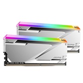 Модуль памяти DDR5 Netac Z RGB DDR5-7600 32GB (16GBx2) C32 Silver (36-46-46-122) 1.4V / NTZED5P76DP-32S / Silver