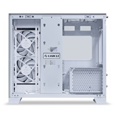 Корпус Lian Li O11 Dynamic Mini V2 Flow / White / 5 x 120mm PWM Fan / Mid-Tower, TG / G99.O11DMIV2FW.R0