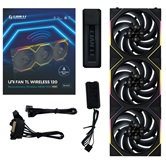Комплект вентиляторов (3шт.) Lian Li UNI FAN TL WIRELESS 120 / 12TL1W13B BLACK / 120x124x28мм (PWM, ARGB, 2600 об/мин (Max.), 33dBa) / G99.12TL1W3B.R0