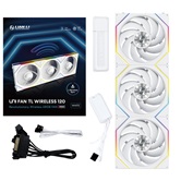 Комплект вентиляторов (3шт.) Lian Li UNI FAN TL WIRELESS 120 / 12TL1W3W WHITE / 120x124x28мм (PWM, ARGB, 2600 об/мин (Max.), 33dBa) / G99.12TL1W3W.R0