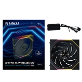 Вентилятор Lian Li UNI FAN TL WIRELESS 120 Reverse Blade / 12RTL1W1B BLACK / 120x124x28мм (PWM, ARGB, 2300 об/мин (Max.), 34dBa) / G99.12RTL1W1B.R0