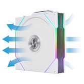 Вентилятор Lian Li UNI FAN TL WIRELESS 120 Reverse Blade / 12RTL1W1W WHITE / 120x124x28мм (PWM, ARGB, 2300 об/мин (Max.), 34dBa) / G99.12RTL1W1W.R0