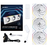 Комплект вентиляторов (3шт.) Lian Li UNI FAN TL WIRELESS 120 Reverse Blade / 12RTL1W3W WHITE / 120x124x28мм (PWM, ARGB, 2300 об/мин (Max.), 34dBa) / G99.12RTL1W3W.R0